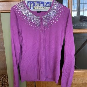 Fuscia sequined cardigan. Gorgeous!! Like new